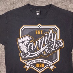 Famous stars and straps “F” logo shirt medium vintage y2k mens black T Shirt