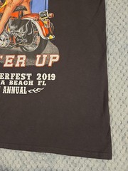 Men’s 2019 Biketoberfest Cut Off Sexy Girl Fill’er Up Size Large Daytona Beach