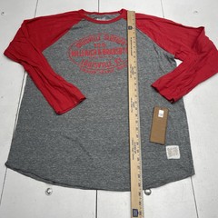 Retro Brand Gray & Red Louisville Slugger Hillerich & Bradsby Co T Shirt Mens XL