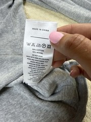 NN07 No Nationality Shirt Clive Waffle Knit Thermal Long | Gray | Size XL