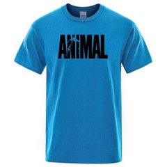 Animal T Shirt Mens Oversized Funny Tee Workout Gym 100% Cotton T-Shirts S -3XL