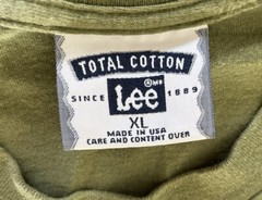 Lee Jeans Vtg Military Green T-Shirt Men’s Sz XL Rare GRUNT Hot Hogs GRU