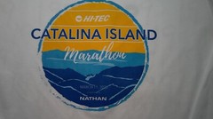 Medium Hi-Tec Catalina Island Marathon 2023 97% Poly 3% Spandex Waffle Shirt