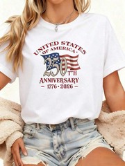 250th Anniversary American Flag TShirt 250 Years Of Independence Celebration Tee