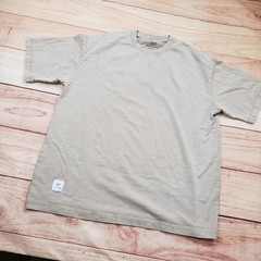 Kita Made Shirt Mens Large Beige Crewneck Let It Different Minimalist