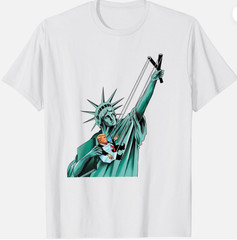 Statue Of Liberty Anti Trump Funny Political Comedy Unisex T-Shirt