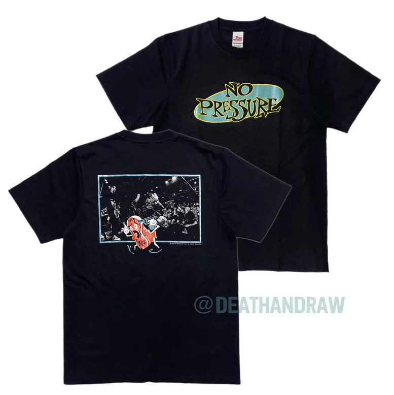 NO PRESSURE BAND Live rock tour short sleeve black color 2 side shirt VK10681