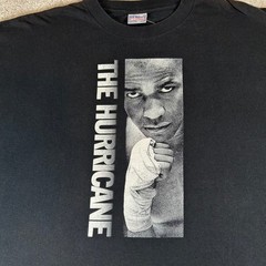 Vintage 1999 The Hurricane Movie T-Shirt Mens XL Black Denzel Washington Boxing