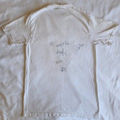 Vintage Drop Dead Gorgeous Band Rare Signed Concert Merch White Graphic T-Shirt