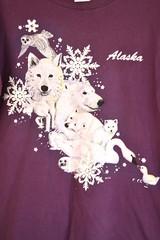 Vintage Alaska Wilderness Winter Nature Scene T Shirt Size Large