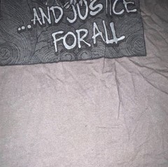 Metallica Justice For All Gray Graphic Tshirt