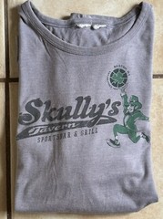 SKULLY’S Tavern Bar & Grill Boston, MA T-Shirt Mens L Crewneck Pull-On RETRO/Y2K