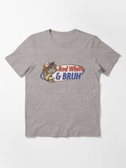 Men Red White And Bruh Shirt Patriotic Fishing 4th Of July T-Shirt