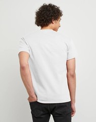 Hanes Men’s 5XL Short Sleeve Cotton Crewneck T-Shirt 3Pk White Comfort