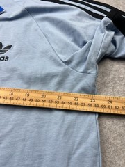 adidas Originals 3-Striped Trefoil T-Shirt Ash Blue/Black JY1371 Size XL NWT