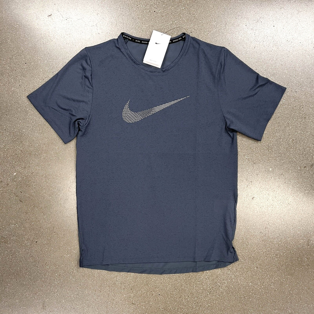 Nike Men’s Dri-FIT Running Division Miler Tee Shirt DR8766-437 Blue NWT Size S