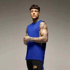 Soild Bodybuilding Clothing Fitness Men Hip Hop Extend Cut Off T-shirts Dropped