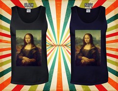 Mona Lisa Leonardo Da Vinci Painting Men Women Vest Tank Top Unisex T Shirt 1713