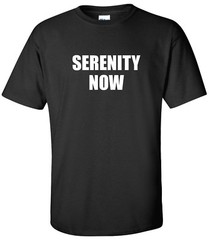 Serenity Now T-Shirt Seinfeld George Frank Costanza Yoga Funny Humor Shirt