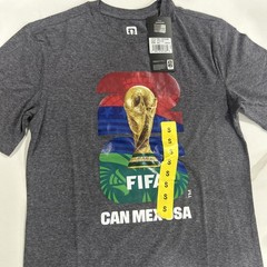 FIFA World Cup 2026 T-Shirt Gray Outerstuff Can Mex USA Soccer Graphic Men Small