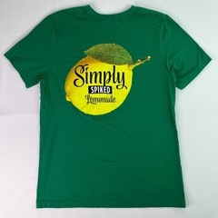 Simply Spiked Lemonade Graphic Tee Green L Bella Canvas Casual Beer