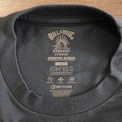 Burkard Studio Billabong Chest Logo Tshirt Mens Large UPF 50+ Blue Grey
