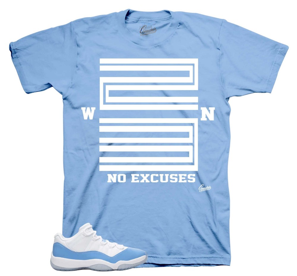 BLUE Shirts Match Jordan 11 University Blue AJ11 Sneakers – Win 23 Sneaker Tees
