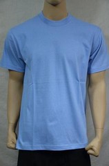 1 NEW PRO5 SUPER HEAVY WEIGHT T-SHIRT SKY BLUE TEE PLAIN BLANK COTTON S-7XL