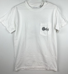 New Orvis Mens Pocket T Shirt Fishing Tackle White Mens Small Graphic Print
