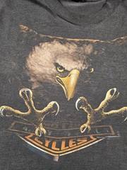 Vintage 3D Emblem Harley Davidson Eagle Shirt Short Sleeve T Shirt Sz S/XS