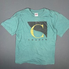 Vintage 90s Copper Mountain Colorado Ski Green T Shirt Anvil Mens Large Y2K