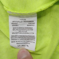 Dickies Shirt Mens Large Tall Hi-Vis Yellow Pocket Crewneck Safety Performance