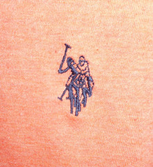 US Polo Assn Stretch Men’s Short Sleeve Dual Blend Orange T-Shirt 2XL 9882-EUC!
