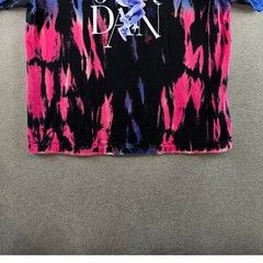 Nike Air Jordan T-Shirt Men Large Black Blue Pink Tie Dye Sport DNA 85 DH8982