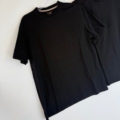 Left Coast Tee T-Shirt Mens M Black 100% Pima Cotton Crew Neck 2 Pack Luxury