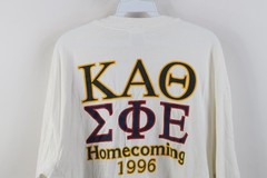 Vtg 90s Mens XL Sigma Phi Epsilon Kappa Alpha Theta Baylor Homecoming T-Shirt