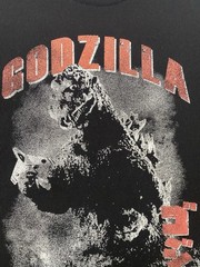 Godzilla T Shirt Mens Graphic Tee 3XL Black Short Sleeve Crew Neck See Pics