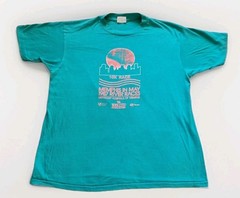 Vintage Hanes T-Shirt Mens Large Green 1987 Memphis 10K Championship Race Top