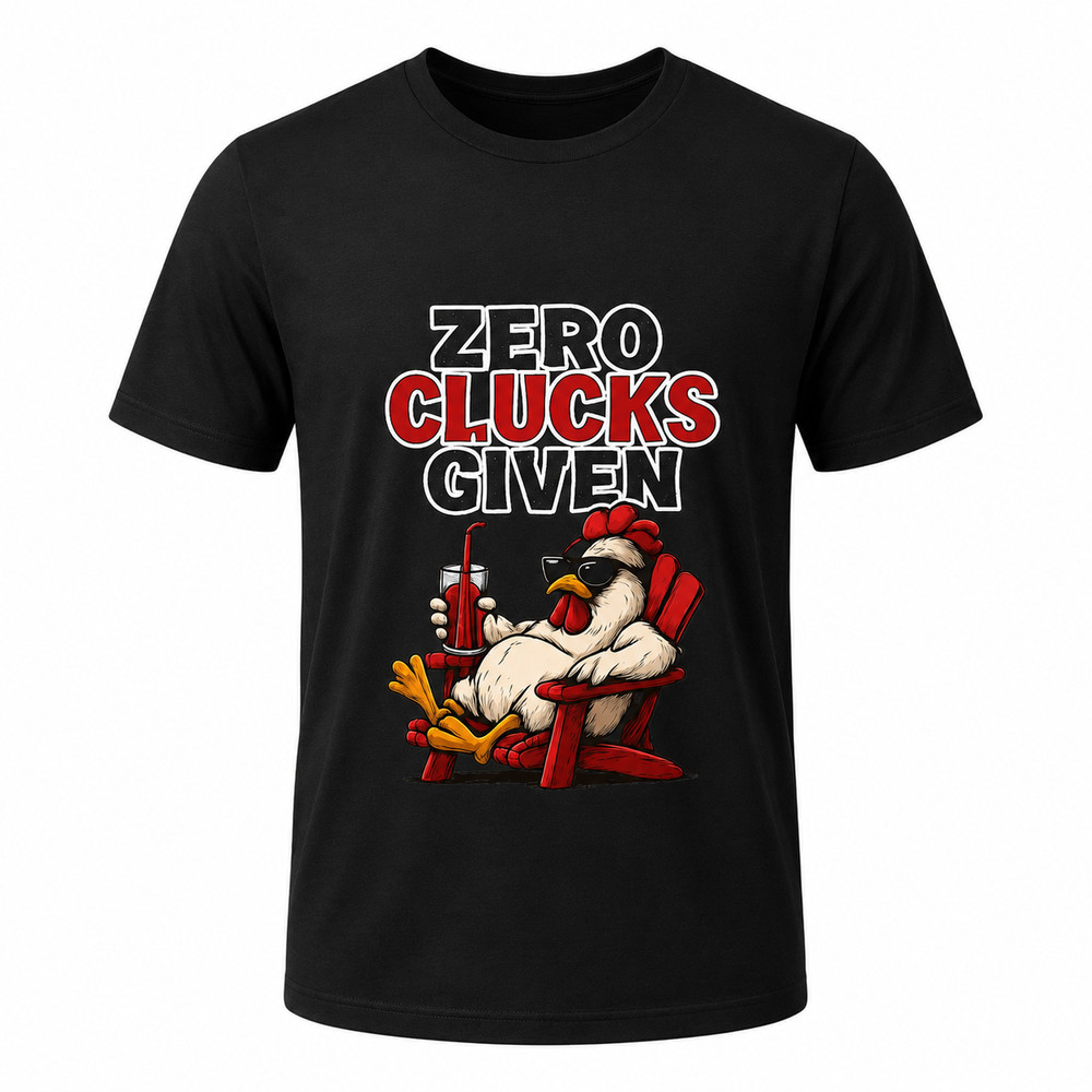 Relaxed Chicken Sunglasses Tee | Sarcastic Farm Humor Shirt | Funny Gift for Men