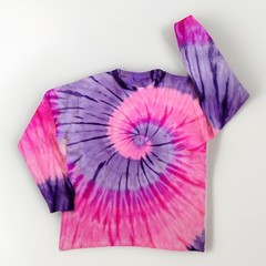 *New* 2XL – Sm Handmade Tie Dye, Pink Violet, Crew or V-Neck