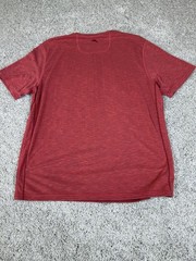 Tommy Bahama Soft Knit T Shirt Poly Blend Suede Plush Tee Size Small Red
