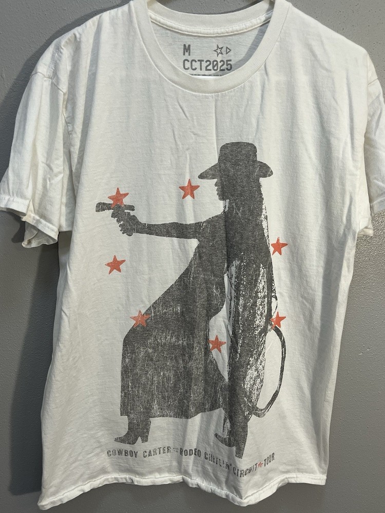 Beyonce Cowboy Carter Tour 2025 Official T-Shirt Rodeo Chitlin Merch Mens Medium