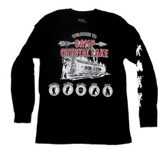 Friday the 13th Mens Long Sleeve T-Shirt – Camp Crystal Lake Cabin Camp