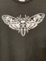 From Delta Pro Weight T-Shirts Death’s Head Moth Unisex Classic Graphic Tee Blk