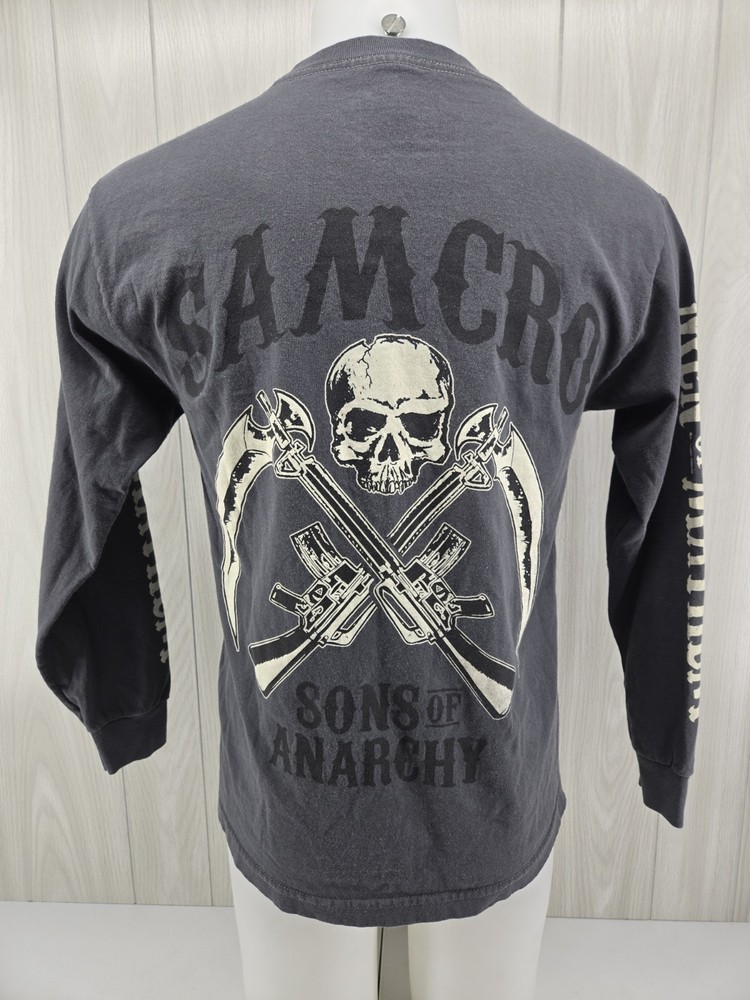 Sons of Anarchy Long Sleeve Gray T-Shirt Size Medium