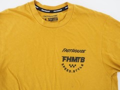 FastHouse Performance Blend MTB Cycling Tee Shirt Men’s Size Small Gold / Black