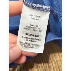 Athletic Works DriWorks Mens 3XL Blue Performance T-Shirt AW15100123754B