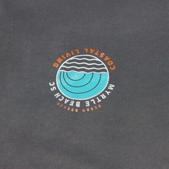 Myrtle Beach SC Ocean Breeze Coastal Living Shirt Gray T Shirt Size XL