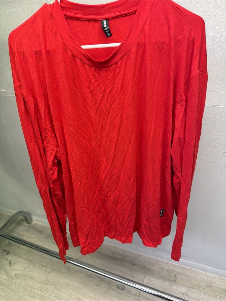 Comfrt Brand Cherry Red Long Sleeve T-Shirt (NEW) Size XL