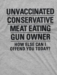 Men’s Anti Liberalism T-shirt Gun owner unvaccinated meat eater Patriotic Shirt